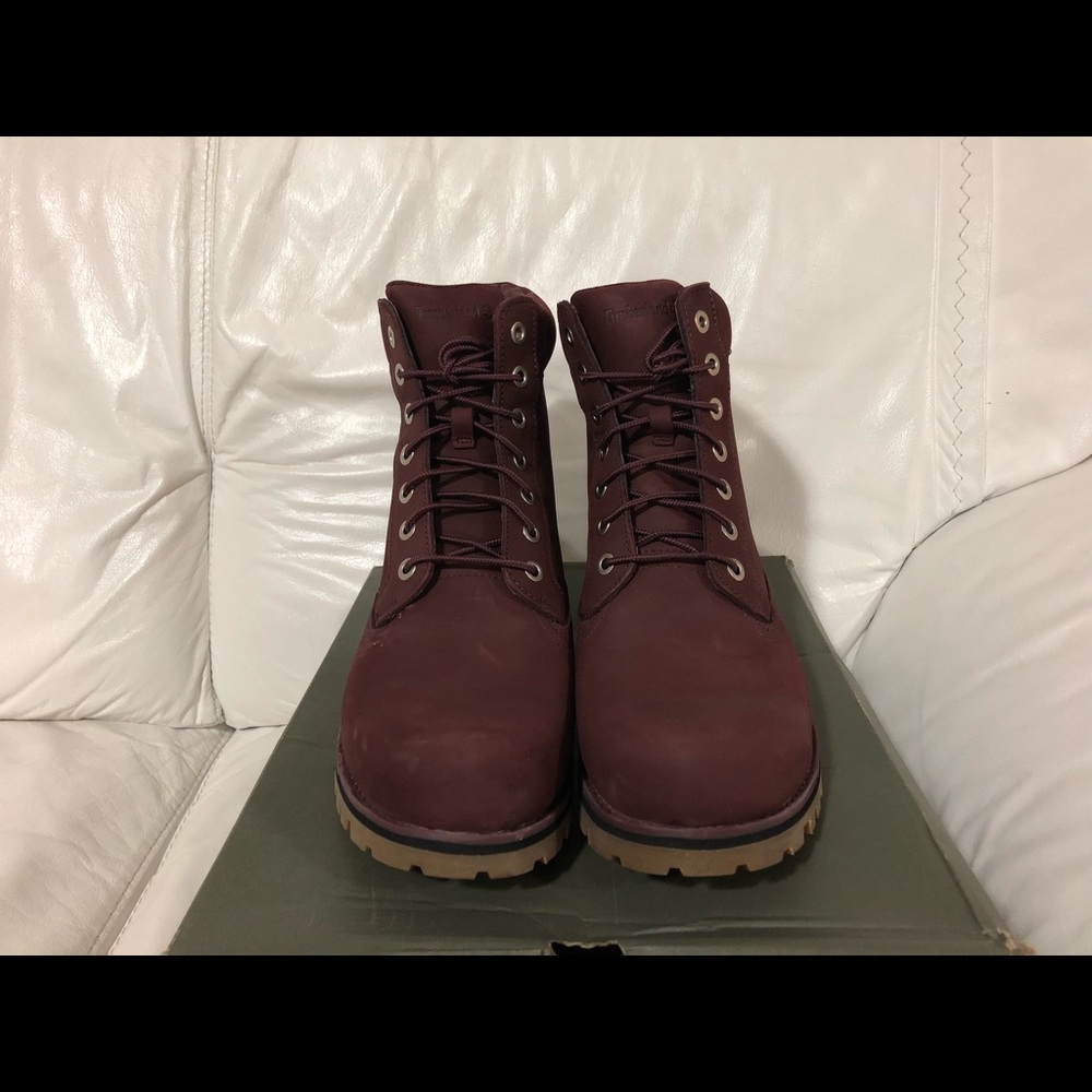 Timberland NMRKT 6 Inch Burgundy Boot Limited New - Picture 5 of 6